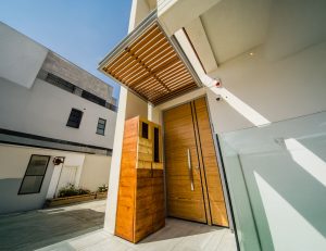 home entrance pergola wide